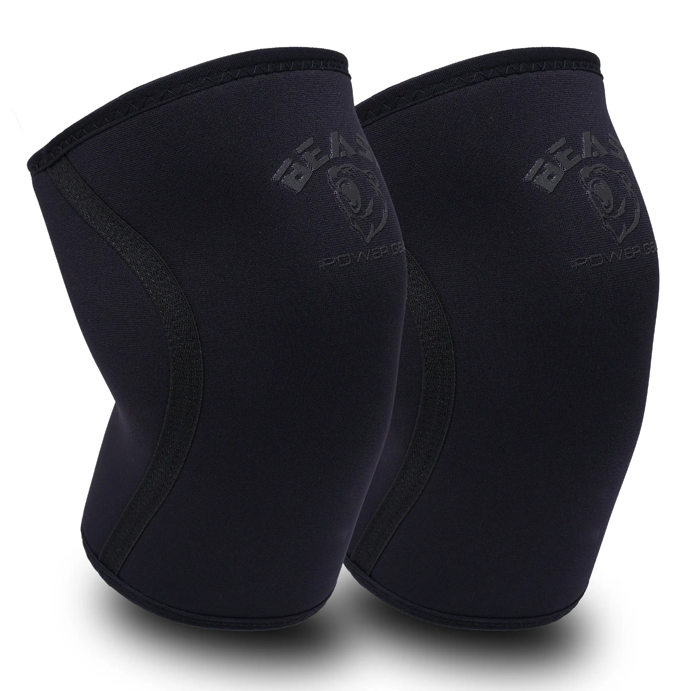 Beast Power Gear Neoprene Compression Knee Sleeves 7MM Knee Pads, Extra Support for Squats, Gym CrossFit Training Protective Gears, Powerlifting, Weightlifting Knee Sleeve, Wrestling Knee Brace for Men & Women