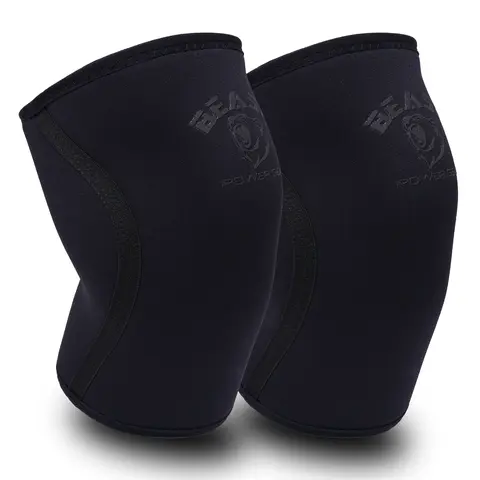 Beast Power Gear Neoprene Compression Knee Sleeves 7MM Knee Pads, Extra Support for Squats, Gym CrossFit Training Protective Gears, Powerlifting, Weightlifting Knee Sleeve, Wrestling Knee Brace for Men & Women