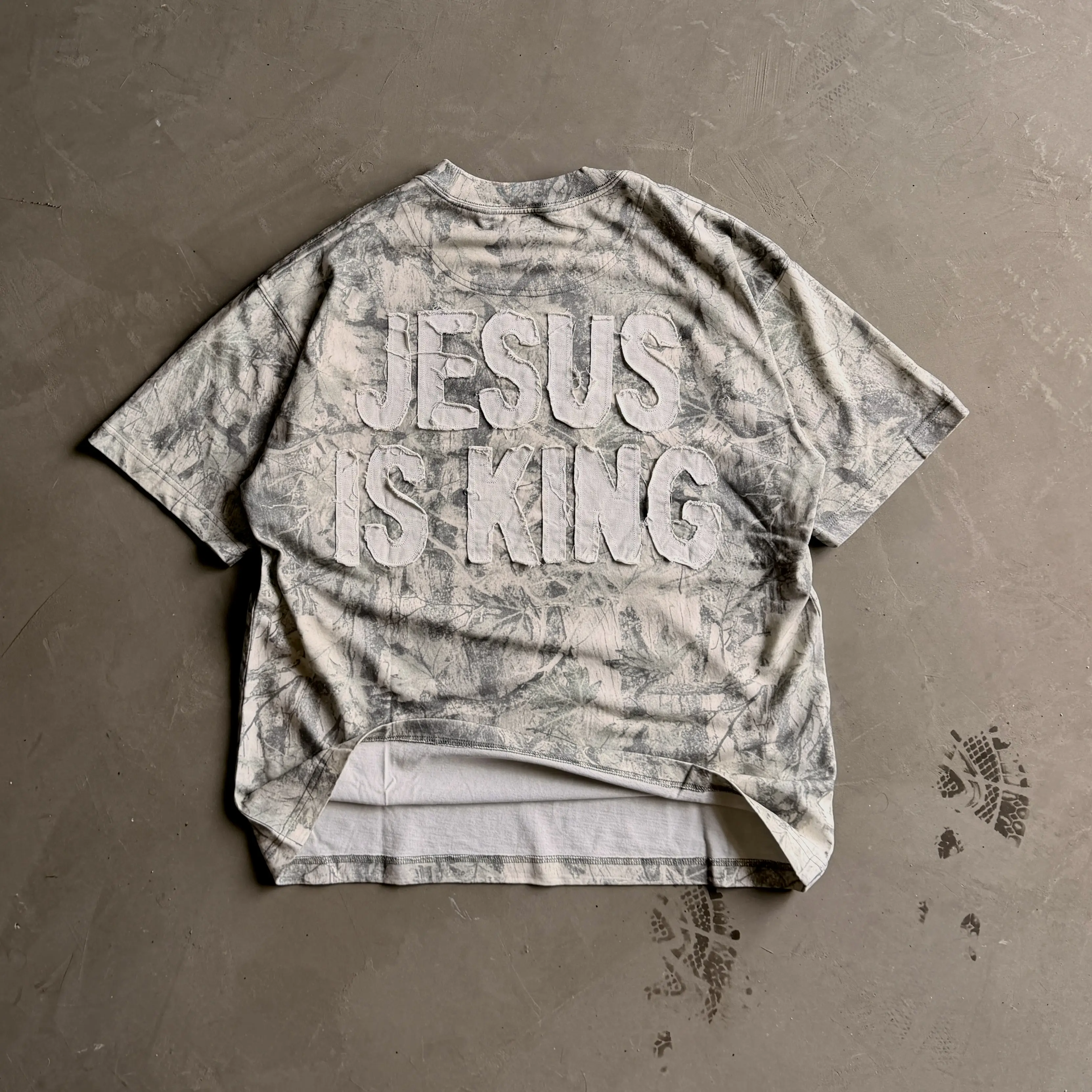 Jesus is King Patchwork Tee
