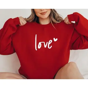 Love Sweatshirt, Heart Hoodie, Valentines Day Sweatshirt, Women's Sweatshirt, Couple Sweatshirt, Gift For Her, Love HoodieGift