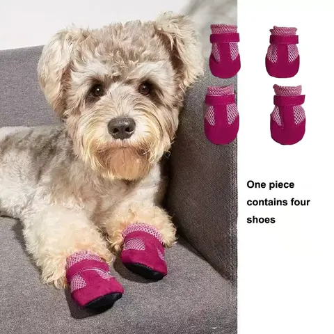 Pet Dog Shoes Puppy Shoes Spring Summer Mesh Soft Sole Comfortable Casual Breathable Walking Outdoor, Pet Footwear for Daily Use