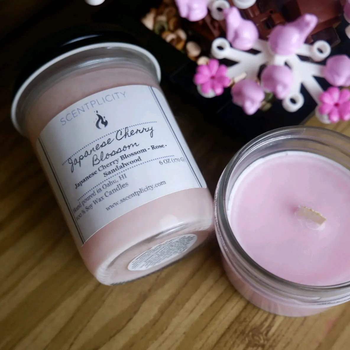 Japanese Cherry Blossom Candle