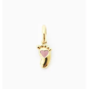 Pink Baby Foot Charm