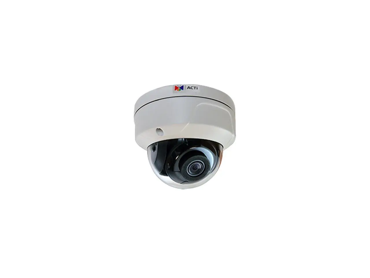 ACTi A77, 6MP Deep Learning AI f2.8mm Outdoor Fixed Dome with IR LED 65m, WDR 150dB