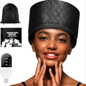 Portable Heating Steam Hat, 10-Temperature Settings, 3-Timer Options, Us Plug, Travel-Friendly Heating Cap