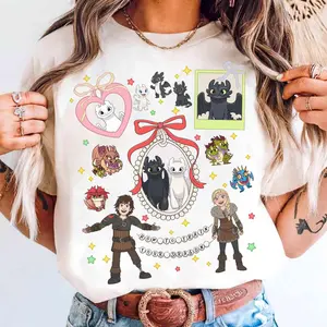 Coquette Bow How To Train Your Dragon Shirt Night Fury Toothless Dragon Tee Universal World Trip Tshirt