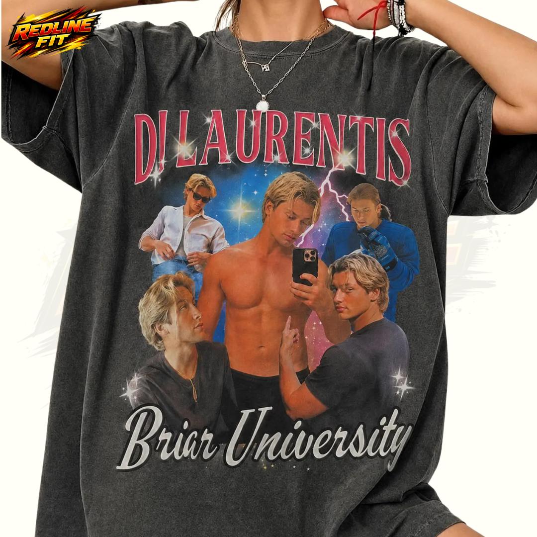 Briar Hockey Graphic Tee, D Laurentiis Comfort Colors T Shirt, Off Campus Inspired Romance Book Shirt, University Hockey Fan