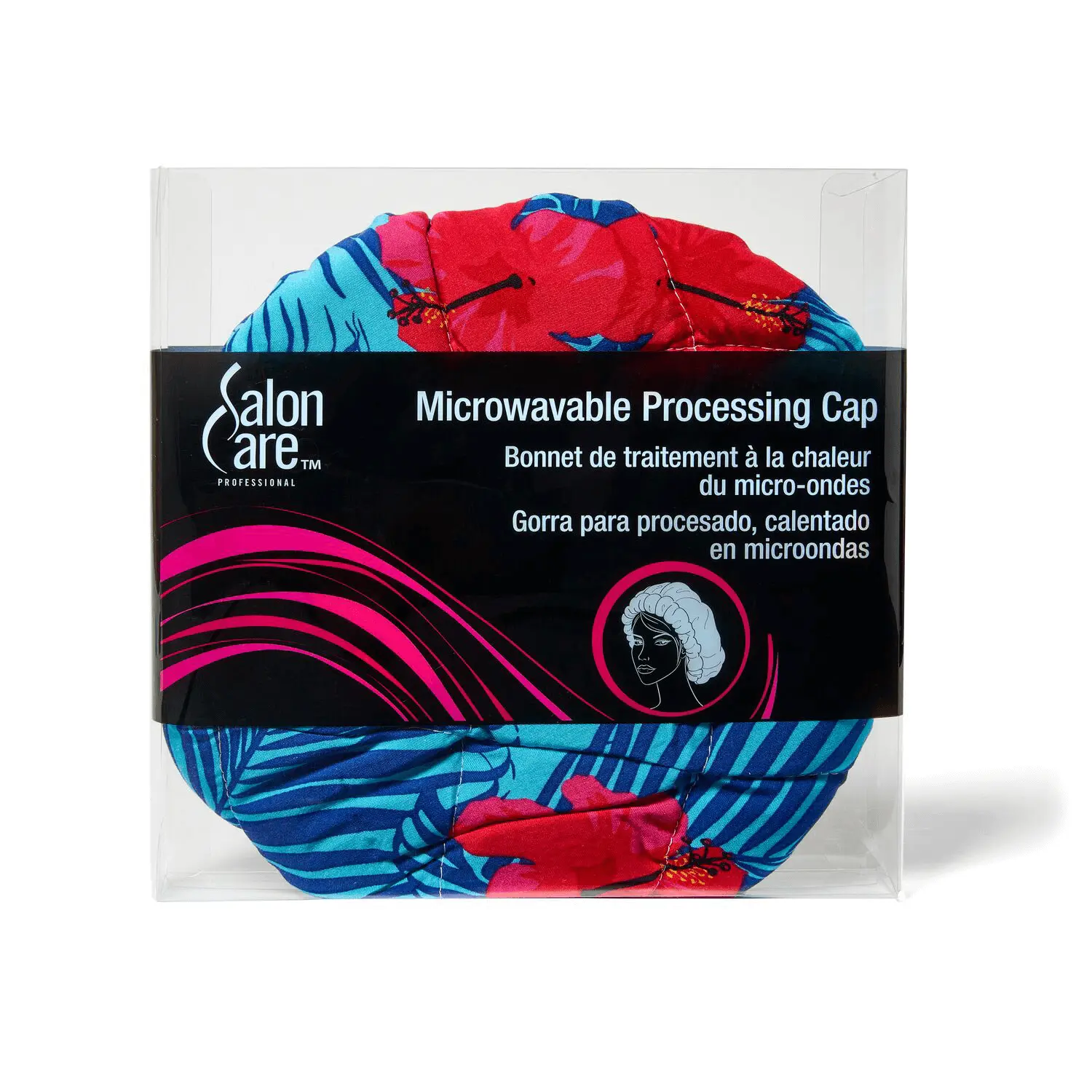 Salon Care Microwavable Heat Processing Hair Cap for Adults - Reusable, 100% Flaxseed Filling for Hair Color & Haircare Styling