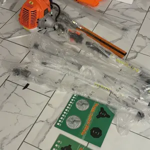 VEVOR  6-in-1 Multi-Functional Trimming Tools with Gas Hedge Trimmer,  Weed Eater, String Trimmer, Brush Cutter, Edger & Pole Saw Chainsaw Pruner Whacker Shoulder VEVOR Super Brand Day