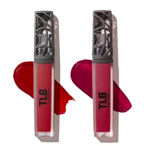 The Lip Bar - Nonstop Liquid Matte Lipstick Mini 2-Pack, Bawse Lady (Blue Red) + Rich Auntie (Deep Berry) - High Pigment - One Swipe - Long Lasting - Jojoba Oil & Vitamin E - Vegan - .05 fl oz each