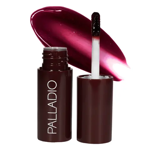 Palladio Beauty Jelly Tint Cosmetic - Hyaluronic Acid Nourishing Hydrating Lip & Cheek Stain, Smooth Gloss, Radiant Vivid Color, Lightweight, Non-Sticky, Transfer-Proof, Blendable, Gluten-Free, Cruelty-Free, Moisture-Lock Natural Glow Lip Care Makeup