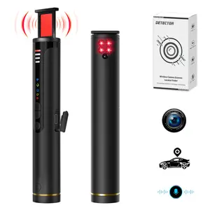 T016 Hidden Camera Detector Anti Spy RF Signal Finder Bug Sweeper Listening Device GPS Tracker Detector 4 Levels Sensitivity 20H Long Battery Life Portable Anti Theft Security Protection Device Black Wireless Rechargeable Mini WiFi with Infrared Night