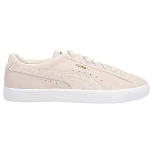 PUMA Mens Suede Vintage Hairy Suede Lace Up Sneakers Shoes Casual - Off White
