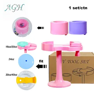 AGH [New Arrived] 1set/case Regular Size Adjustable Lid Assistant and No Mess Funnel, Small Original Size,Fill Your Snow Globe with Zero Waste or Mess