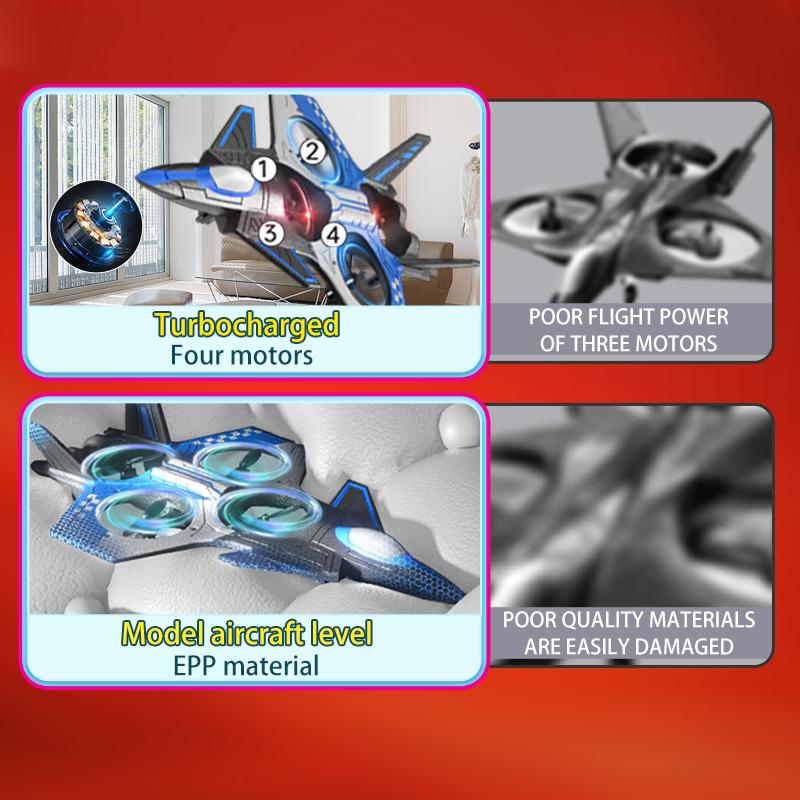 tongliKids Remote Control Foam Airplane Electric Stunt Aircraft Drone Quadcopter Easy to Control for Beginners Durable and Impact Resistant EPP Soft Foam Stunt Rolling Drone for Kids Ages 8-12 Christmas Halloween Thanksgiving Gift