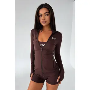 Brooks Zip Jacket - Brown