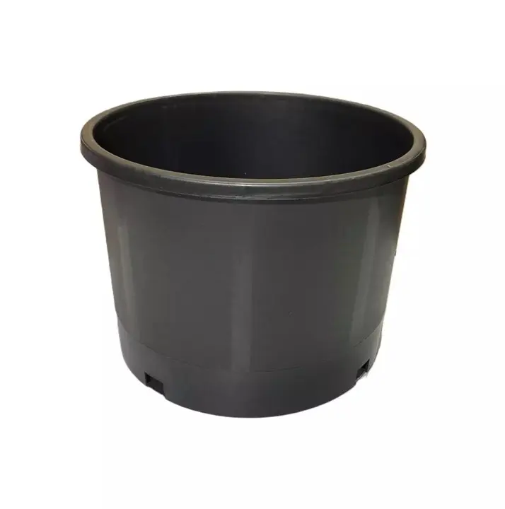 5 Gal Injection Molded Plastic Nursery Pots, 13"D x 13"W x 9"H Plastic Planter Box for Indoor-Outdoor Plants, Strong, Reusable, UV-Resistant