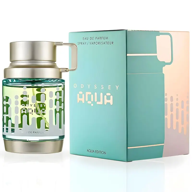 ARMAF Odyssey Aqua Edition for Men Eau de Parfum Spray 3.4 Oz Perfume Cologne Fragrance Fresh Fruity, Aromatic Woody Fragrance, Citrus Woods Fragrance