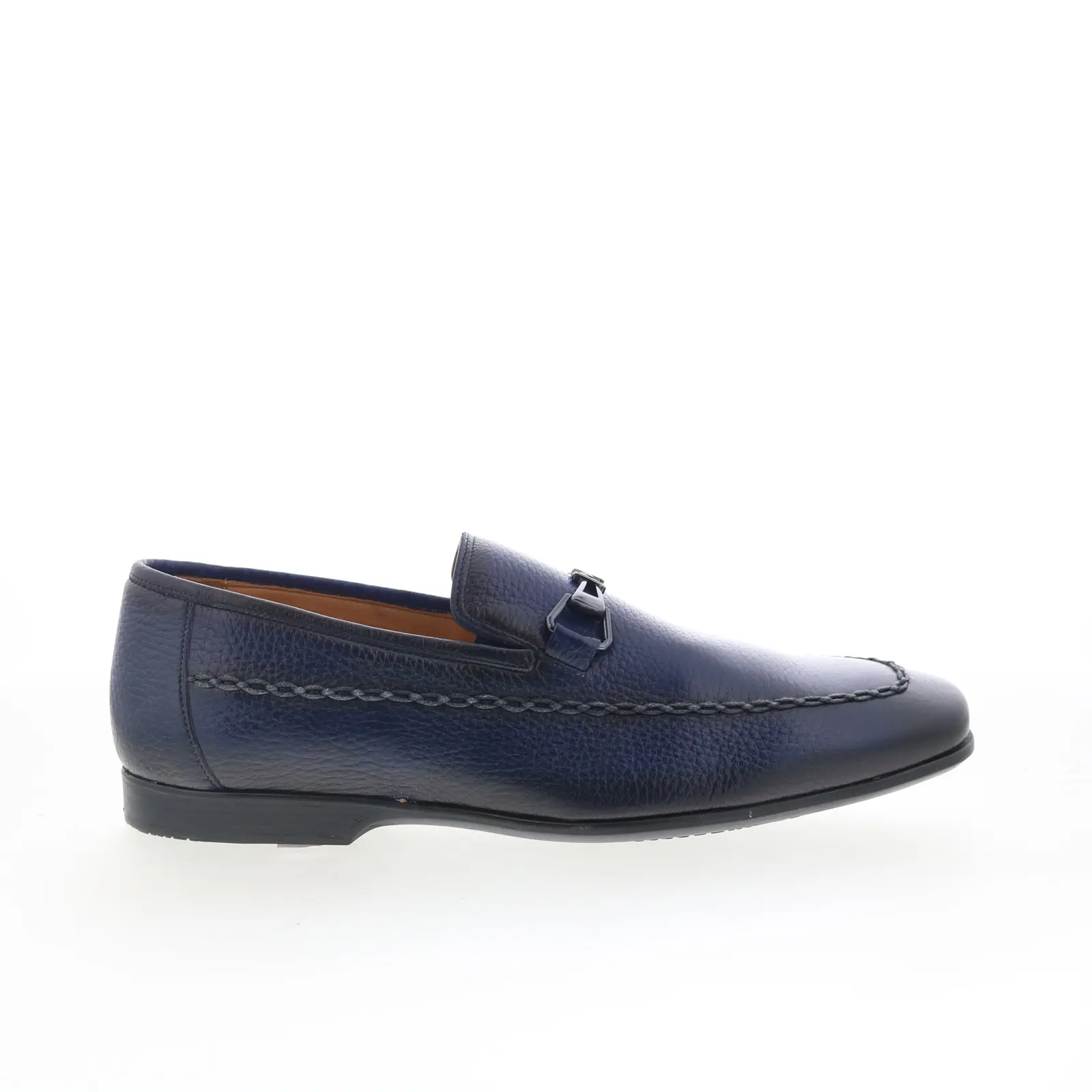 Mezlan Patina 21099 Mens Blue Leather Loafers & Slip Ons Casual Shoes