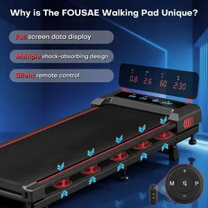 Walking Pad with 10% Incline Treadmills for Home, 4 in 1 6.2MPH Walking Pad Under Desk Treadmill with Full Screen LED Display, 2.75HP Brushless Drive, 12 HIIT Programs, 350 LBS Weight Capacity