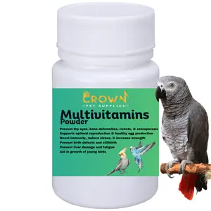 Multivitamin Powder for Birds – Ultimate Vitamin Formula for Racing & Breeding – Supports Growth, Bone Strength, Reproductive Health & Feather Health - Promotes Peak Performance & Well-Being 50g