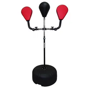 212 MAIN Carepeutic BetaFlex Kicking & Boxing Trainer - Kickboxing Equipment with Freestanding Base, Adjustable Height, PU Foam Ball, Rotating Targets for Aerobic Workouts