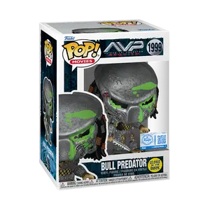 Funko Pop Vinyl Figure Bull Predator AE Exclusive Glow In The Dark 1999