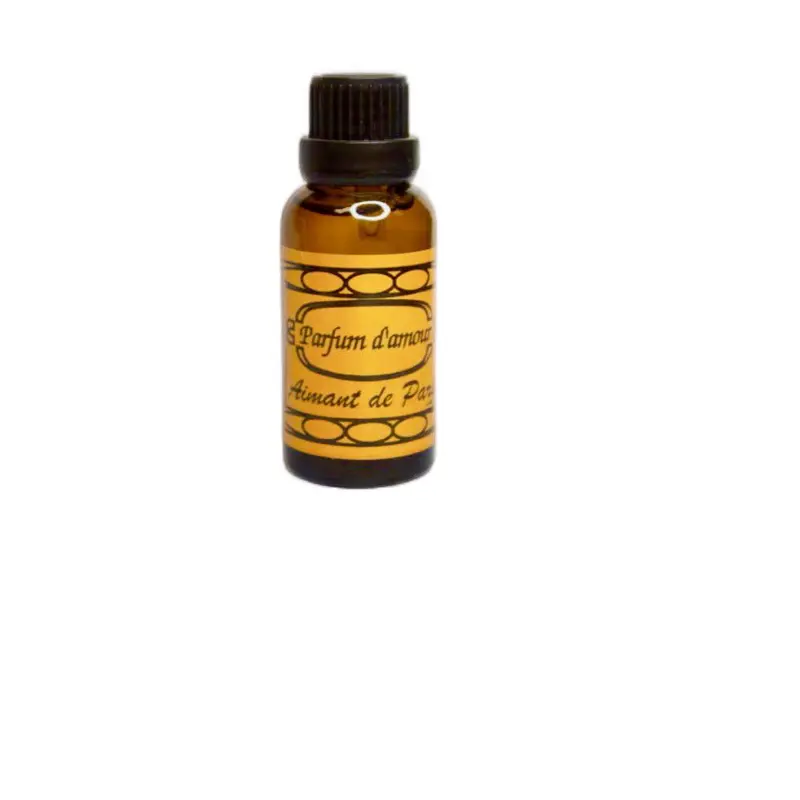 Parfum d'Amour Aimant de Paris Love Perfume 1 oz Essential Oil for Meditation & Relaxation with Floral & Musk Notes Enhances Meditation Promotes Relaxation Reduces Stress Non-Chemical Non Aerosol Paris France