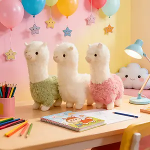 Fun Alpaca Plush Toys | Available In, Green, And Pink Colors, Made Of Polyester Fiber