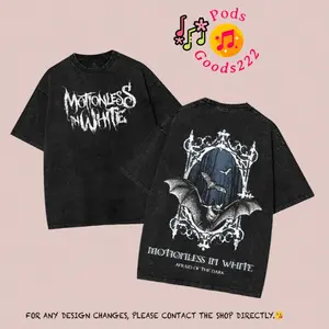 Motionless In White Graphic T-Shirt, Unisex Vintage Cotton T-Shirt, Rock Merchandise, Rock Music Lover Shirt, Vintage Band Shirts Casual Comfort Cotton Fabric Fit Top