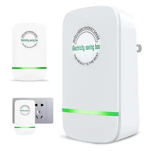 US Standard Smart Power Saver Plug, Household Energy Saving Box with Voltage Stabilizer & Surge Protection, Efficient Power Optimizer for Reducing Energy Waste, Suitable for Home, Office, Restaurant, Air Conditioner, TV & Refrigerator