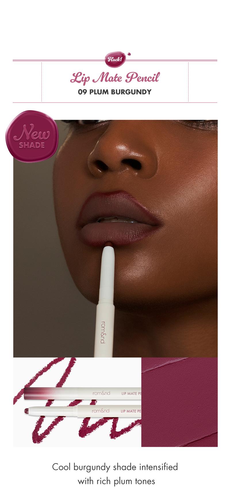 [rom&nd Official Shop] rom&nd LIP VOLUME HACK TRIO (3 Shades, Lip Mate Pencil 0.5g & Melting Balm 3.5g & Color Gloss 4g)