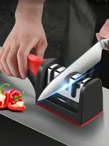 3-stage Professional Sharpening Tool | High Precision Sharpening Stone, Diamond and Ceramic Sharpening Stone with Anti Slip Handle | Easy To Use, Fast Sharpening, Long-lasting Performance | Suitable for Father's Day|