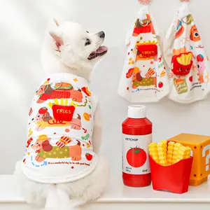 Pet Clothes Dog Cat Breahthable Vest Summer Cartoon Fancy Romantic Causal Comfortable Pretty Cute With Leash Ring D00113