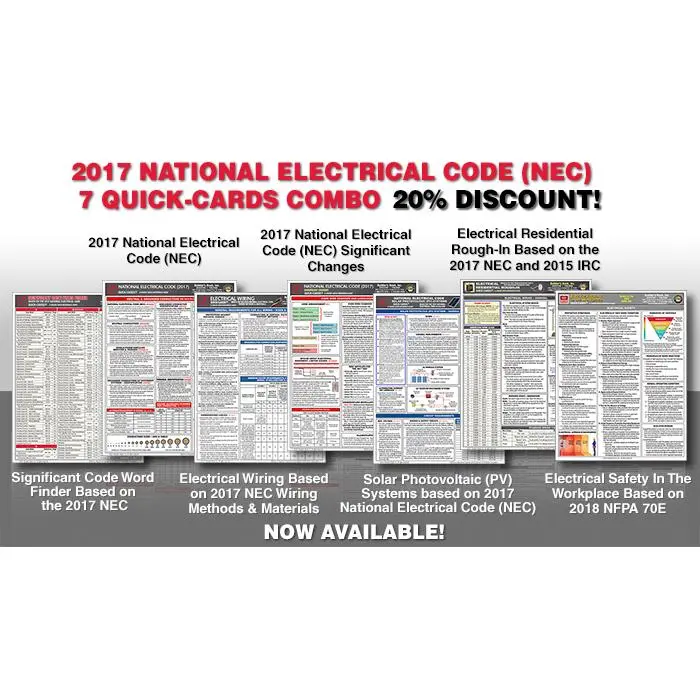 2017 NEC 7 QUICK-CARDS COMBO