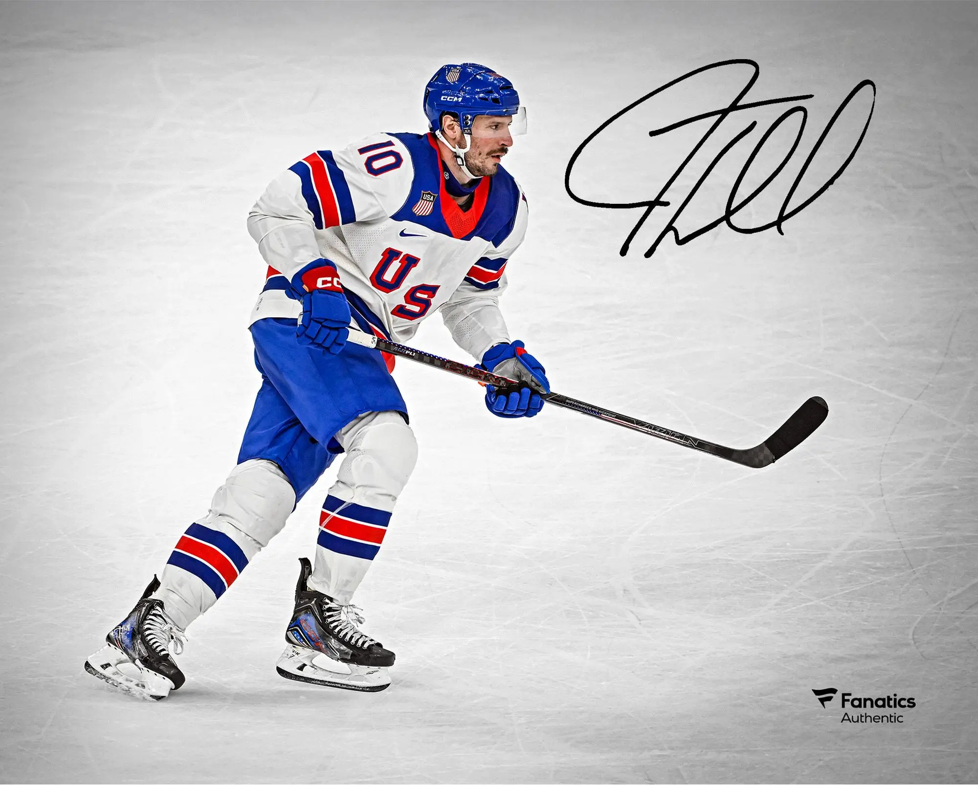 J.T. Miller Team USA Autographed 8" x 10" 2026 Olympic Gold Medal Winner Photograph - Fanatics Authentic Certified