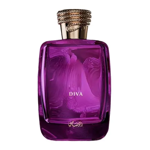 Rasasi Hawas Diva Luxurious EDP Women's Fragrance - 3.4oz/100ml (3 – 3.9 Fl Oz) Flower Fruit Fragrance, Floral Fruity Amber Scent with Red Fruits, Rose, Rhubarb, Ambergris Notes