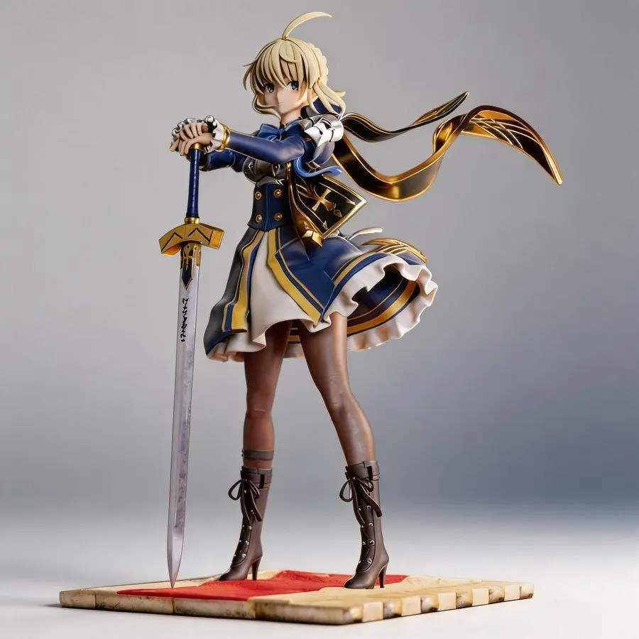 Anime Figure Artoria Saber - Fate/Stay Night Collectible Model 25cm Desktop Decoration Action Figure