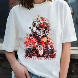 Sebastian Vettel T Shirt Oversized F1 Legend Design Unisex Racing Tee Red Bull Ferrari Era Style