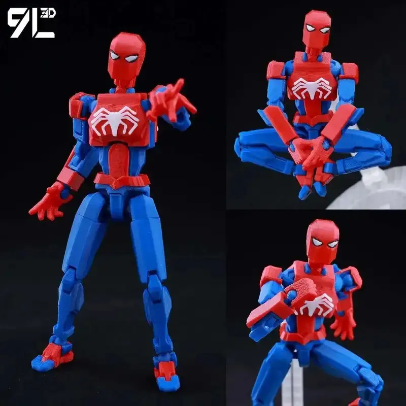9L3D printed lucky figure 3D printed movable model, multi-jointed poseable anime model, fan collection gift
