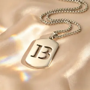 Personalized Letter Necklace Simple Custom Initial Letters Stainless steel Waterproof Jewelry Unisex Father’s Day Gift for Men