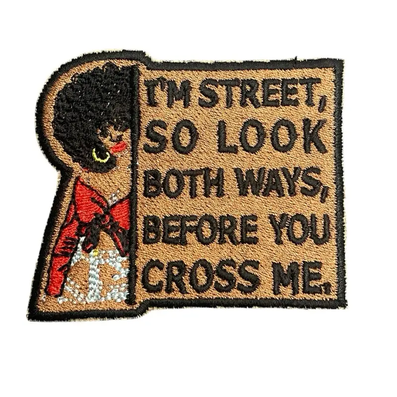 Afro melanin I’m street Iron On Patches for Clothing