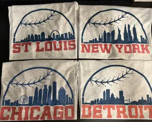 Skyline Baseball T Shirt City Baseball T Shirt Comfy Clothing
