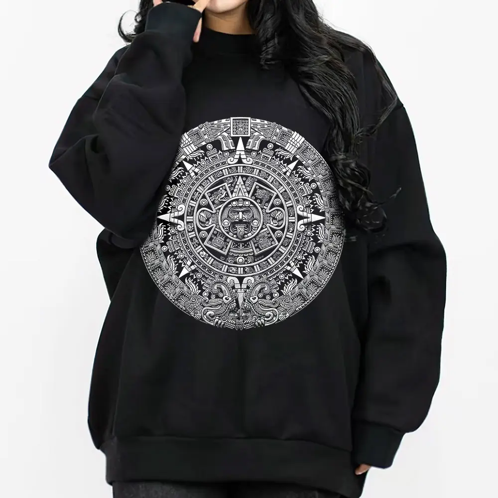 Chicano Clothing, Mexican Calen Cholo Gangster Clothes Hoodies for Men Men's Clothing Streetwear Lowrider Graphic Tee Men Gifts Oversized Loose Fit Cotton Polyester Blend Unisex Hoodie