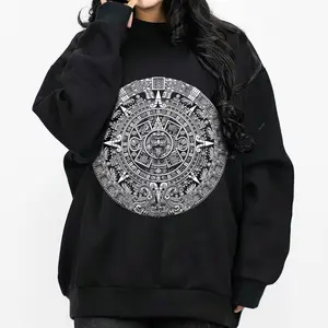 Chicano Clothing, Mexican Calen Cholo Gangster Clothes Hoodies for Men Men's Clothing Streetwear Lowrider Graphic Tee Men Gifts Oversized Loose Fit Cotton Polyester Blend Unisex Hoodie