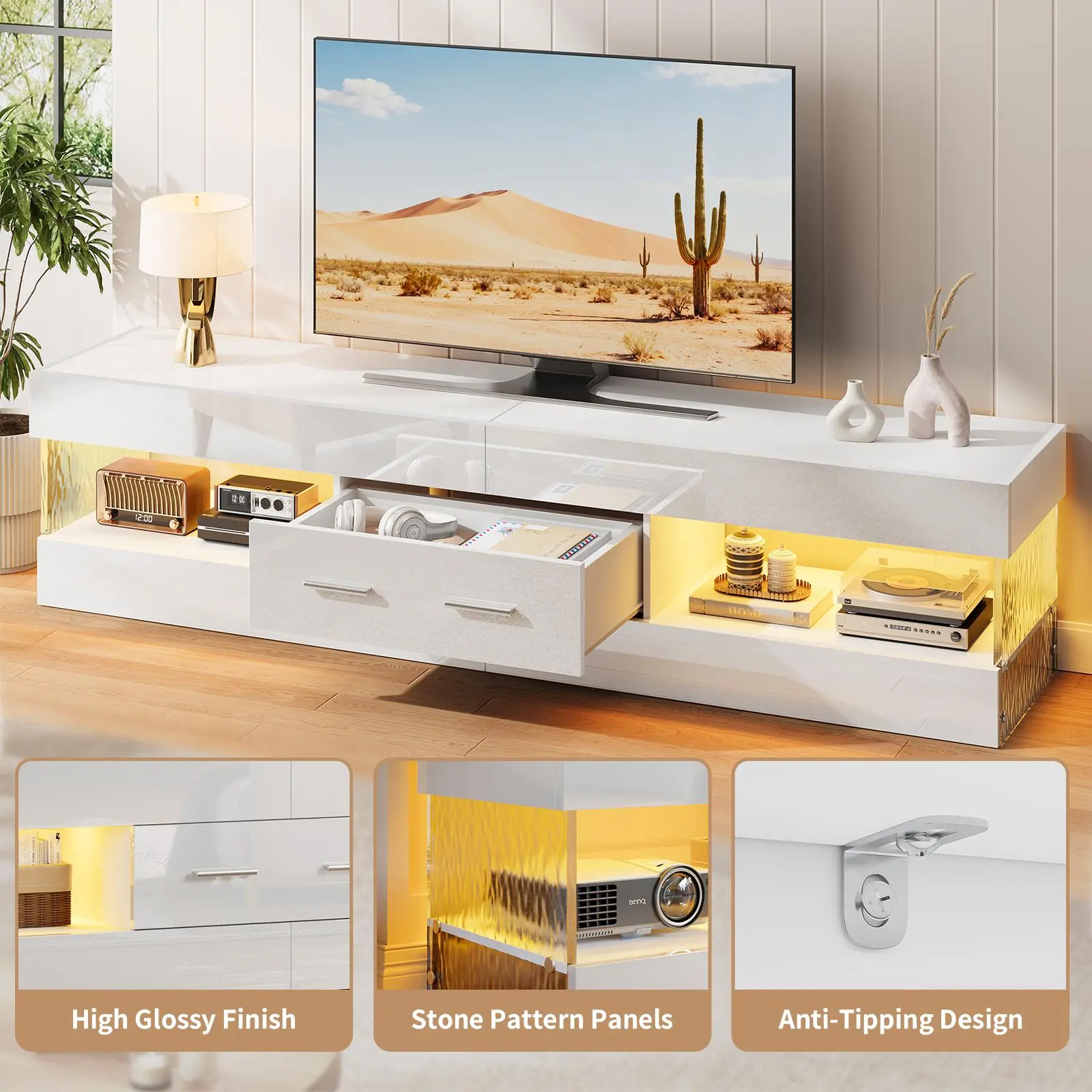 67 inch-Bright White