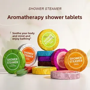Shower Tablets Disposable Bath Aromatherapy Tablets Hotel Sauna Special Fragrance Soothing Aroma Tablets Body Care Personal Cleaning Cleanser Cleansing Scented Comfort Cosmetic Skin Repair