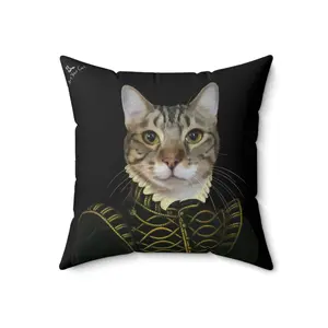Custom Cat Throw Pillow - The Noble