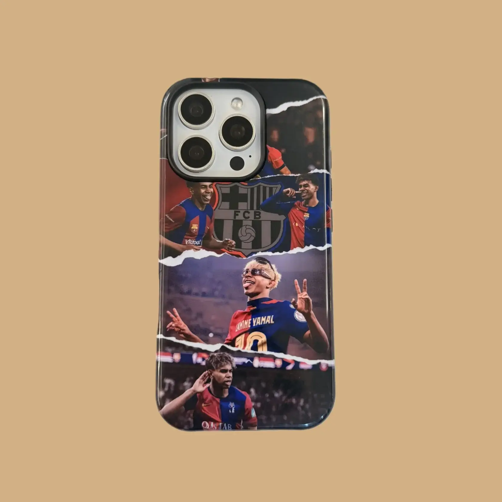 LamineYamal Barcelona Collage iPhone Case for iPhone 17 16 15 14 13 12 11 Pro Max Soccer Football Protective Phone Cover Gift for Fans