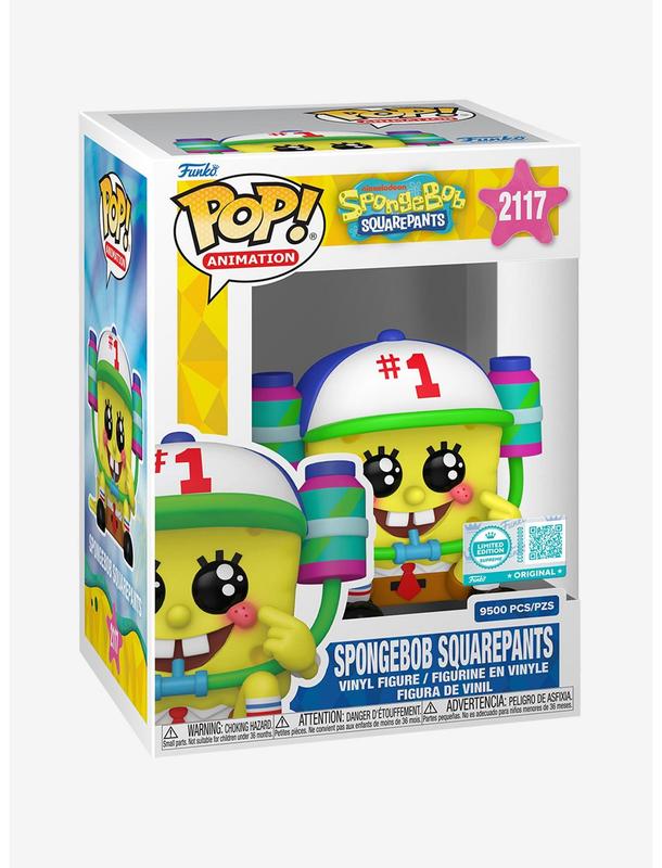 Funko Pop! Animation: SpongeBob SquarePants - Soda Drink Hat, Limited Edition Vinyl Figure